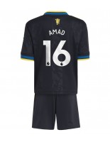 Otroške Nogometnih dresov Manchester United Amad Diallo #16 Tretji 2025-26 Kratki rokavi (+ hlače)